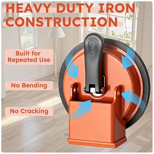 Floor Gap Fixer Tool, Laminate Flooring Leveling Suction Cup Repair Kit for Floating Vinyl Plank Fixing Wood Close Gaps, Heavy Duty Iron Grabber for Smooth Surface Tile Installation