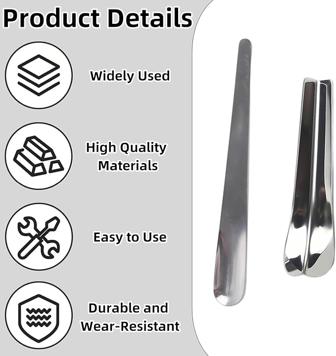 4 Pack Stainless Steel Caulking Tool Kit Grout Finishing Spatula Metal Scraper Set for Tile Caulk Removal Suitable for Inside and Outside Corners