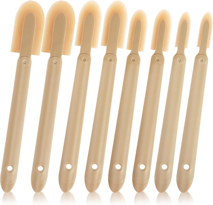 ABS Handle Silicone Caulking Kit, Rubber Caulk Finishing Tool Set with 4 Interchangeable Tips, Smoothing Finger Finisher for Grout, Sealant, Kitchen Bathroom DIY Projects