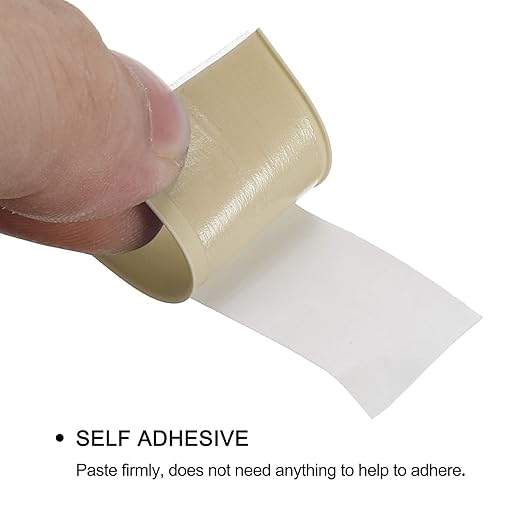 uxcell Waterproof Seal Caulk Strip Tape Self Adhesive 0.87" W x 10.5'L PVC Sealing Tape for Kitchen Bathroom Beige