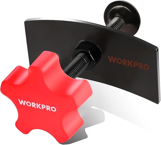 WORKPRO Brake Pad Spreader, Disc Brake Pad Spreader Tool, Brake Caliper Compressor Tool for Compressing Inner Pad, 360 Degree Swivel Joint Brake Piston Compression Tool for Cars & Light Trucks