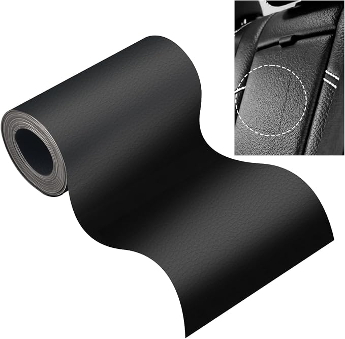 4"x63" Leather Repair Tape Kit,Self Adhesive Leather Repair Patch Kit for Scratches Holes Cracks Repairs,Cuttable Cars Leathers Seat Tear Repairs Kits Cars Interior Accessories