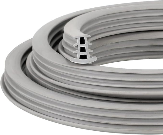 Kingdder Concrete Expansion Joint Filler Driveway Crack Filler Flexible EPDM Rubber Strip for Concrete Crack Repair Replacement Weather Aging Resistance Expansion Joint(1/2'' Wide, 10 ft Long)