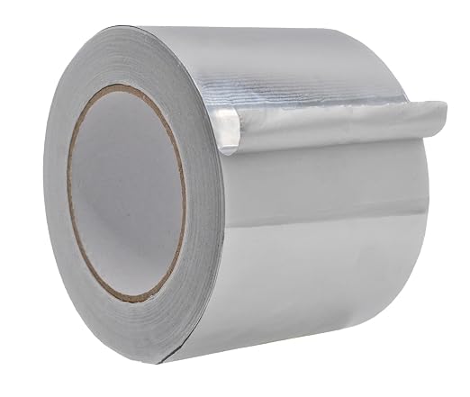 WOD Aluminum Foil Tape - 4 inch x 50 yds. (12-Pack) Heat Shield Reflective Sealant Tape - Ideal for HVAC, Duct, Pipe, and Metal Insulation and Repair. Low and High Temperature Resistant AFTR28