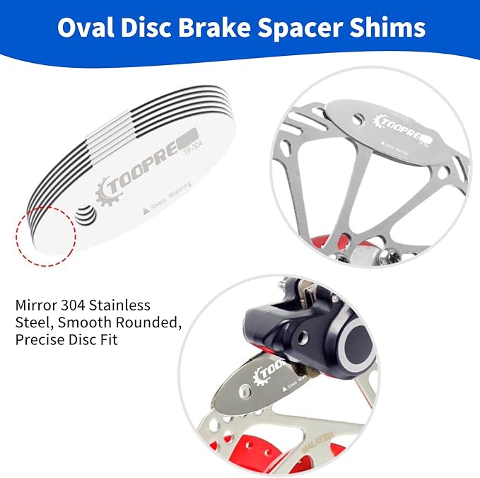 6-in-1 Bike Maintenance Kit, Hydraulic Piston Press Bicycle Disc Brake Repair Tool Set for Mountain Bikes & MTB - Includes Piston Press, Rotor Truing Fork, Disc Brake Gap Regulator