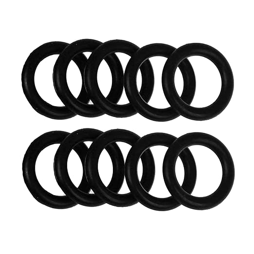 10Pcs Propane Tank O Ring Replacement for POL Regulators, RV Grill | Soft rubber gasket rings for propane cylinders, helps refresh worn tank connections for cookouts and campers