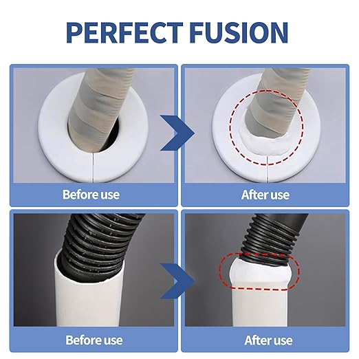 SOPAMI 10-Pack White Waterproof Sealant Putty - Quick Mending Mud & Duct Seal Clay for Wall Hole Repair, Drain Pipe Connection, Air Conditioning Vents & Cracks
