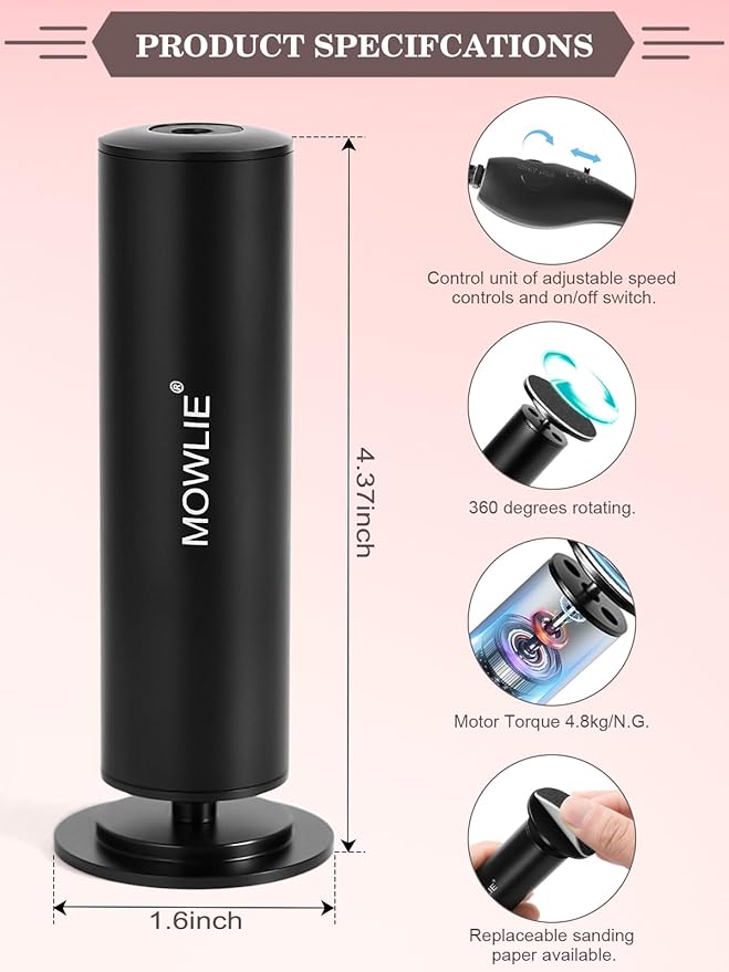 FSA&HSA Electric Foot Callus Removers, Portable Electronic Foot File Pedicure Tools, Electric Callus Remover Kit, Professional Pedi Feet Care Perfect for Dead, Hard Cracked Dry Skin Ideal Gift