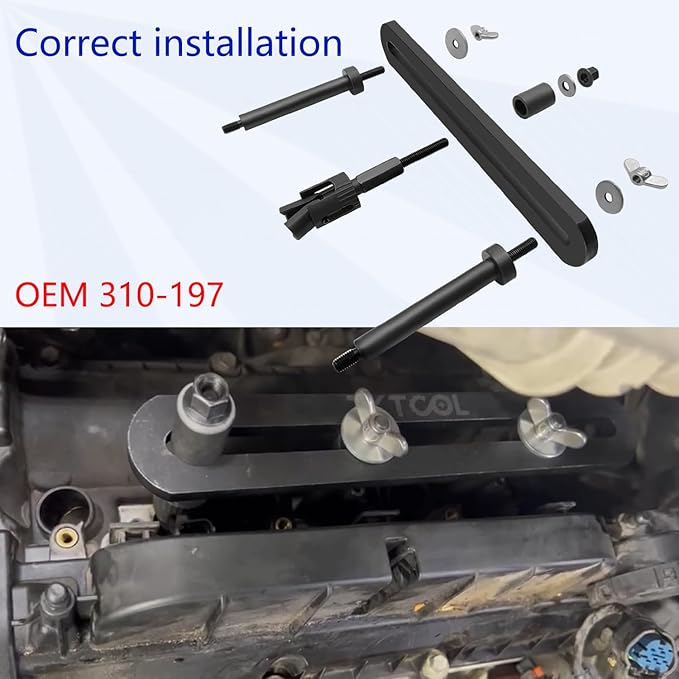 ZKTOOL New Upgraded Version Fuel Injector Puller Removal Tool Compatible with Land Rover Jaguar 3.0L 5.0L Gasoline Engine, Easily Remove Fuel Injectors Without Damage, Replaceable 310-197