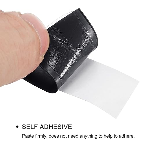 uxcell Waterproof Seal Caulk Strip Tape Self Adhesive 0.87" W x 10.5'L PVC Sealing Tape for Kitchen Bathroom Black 3Pcs
