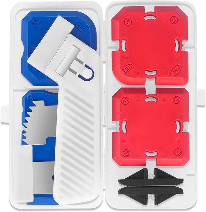 Caulking Tool Kit with Sealant Finishing Tools,Grout Sealing Silicone Smoother Caulk Application Tool for Kitchen Bathroom Floor Window Sink Joint Toilet,11 Piece Set