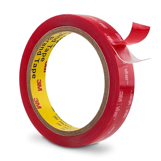 3M Double Sided Tape 0.75" x15.4Ft, Clear 4905 Heavy Duty Mounting Adhesive Waterproof Heat Resistant Foam Tape for Automotive Emblem Indoor Outdoor