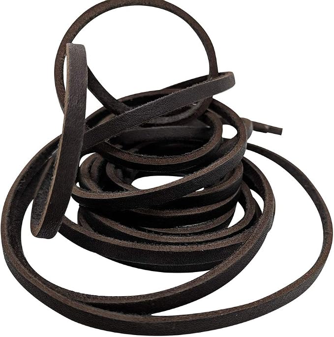 TOFL 72" Baseball Glove Lace Strips - Flat Shaped Cowhide Leather Lacing for Gloves, Mitts & DIY Repair