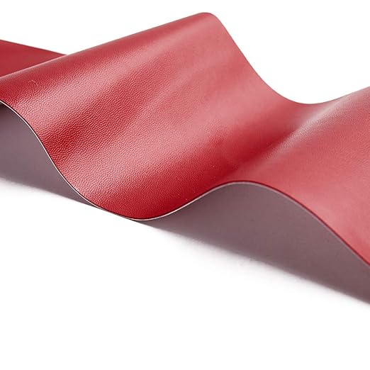 Leather Repair Patch Kit Burgundy 4 x 60 inch Leather Repair Tape Self Adhesive Patch for Furniture, Couch, Sofa, Car Seats Computer Chair First Aid Vinyl Repair Kit