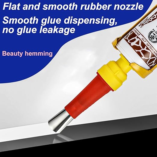 32PCS Universal Integrated Rubber Nozzle Tool Kit Include 18Pcs Caulking Nozzle Tips Reusable Caulking Nozzle Coating with 10 Connector Caulking Guns and 4 Grout Scraper for Bathroom Kitchen Doors