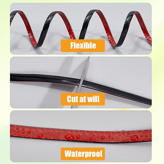 CRASPIRE 20Ft x 1/3" Caulk Strip Self Adhesive Caulking Sealing Tape for Bathroom Waterproof White Narrow PVC Ceramic Corner Tile Gap Sealant Molding Trim Edge Decorative for Kitchen Toilet Bathtub