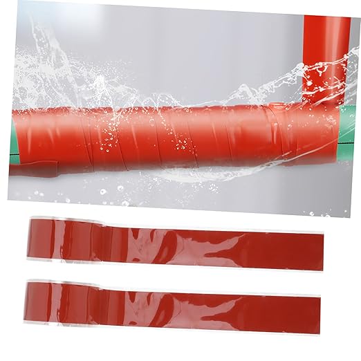 ABOOFAN Repair Tape for Coating Mastic White Sealant Seam Sticky Blue Waterproof Tape Hose Brown Pipes Sealing Caulking Butyl Type Leak Duct Tape Heavy Duty Waterproof Silicone Rubber Red