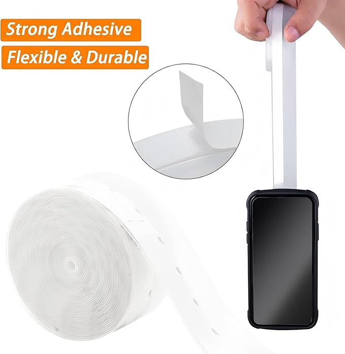 39.37 Ft Weather Stripping Door Seal Strip Tape,Silicone Door Draft Stopper,Self Adhesive Shower Door Bottom Seal and Door Insulation Strip for Door Frame Windows and Glass Gaps (3 Rolls)