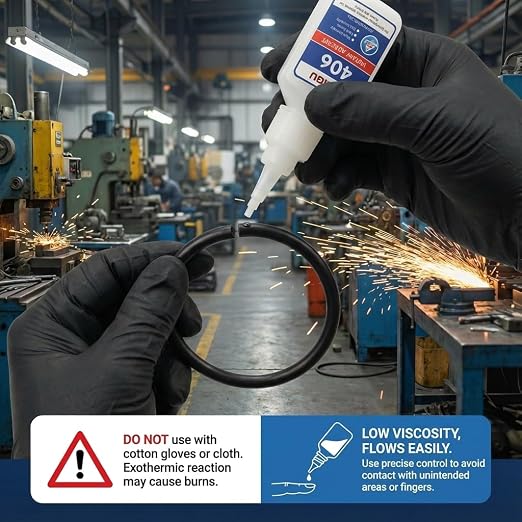 401 & 406 Instant Adhesive Super Glue 20g All-Purpose Universal Suitable for Plastic Wood Metal Rubber Leather 2 Pack