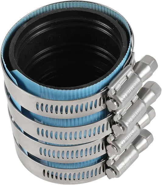 5-Pack EFIELD 2" No-Hub Coupling Heavy Duty Colored Shield, Blue