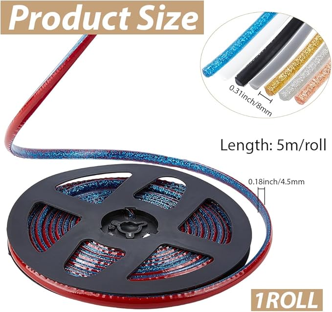 GORGECRAFT 5.5 Yard Caulk Strip Self Adhesive 0.3 Inch Blue Corner Ceramic Tile Waterproof Peel and Stick Tape Roll Flexible Triangle Molding Trim Sealing Gap Tape for Shower Bathtub Bathroom Toilet