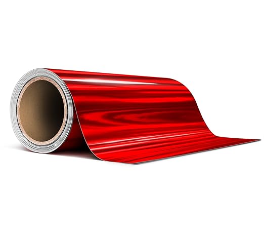 VViViD Holographic Red Chrome Pinstripe Vinyl Tape Roll (4” x 25ft)