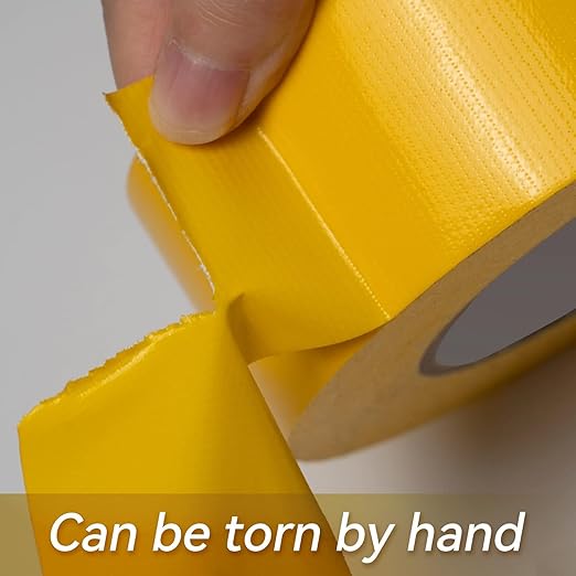 Reniteco Yellow Duct Tape- 3 inches x 45 Yards, Waterproof & All-Weather, No Residue, UV Resistant, Heavy Duty for Car, Home & Outdoor Repairs, 1 Roll