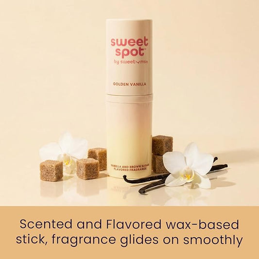 SweetSpot Flavored Solid Perfume Stick, Portable Travel Perfumes for Women, Long Lasting Fragrances, Non Sticky Formula, Natural Ingredients, Fragrance Stick (Brown Sugar Vanilla)