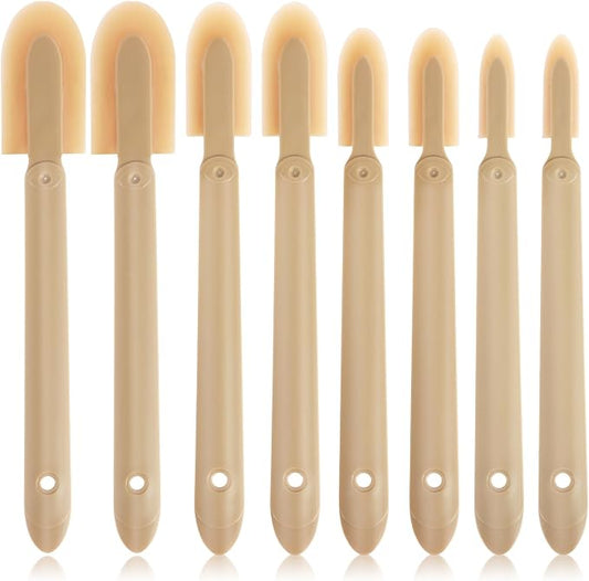 8Pcs Rubber Caulking Tool Kit, Reusable Caulk Finishing Tool, Grout Sealant Spatula Spreader Smoothing Tool, 4 Size Sealant Applicator Tool for Brick Skirting Kitchen, Bathroom, Window