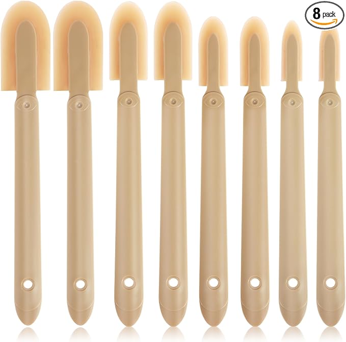 8Pcs Rubber Caulking Tool Set Reusable Caulk Tool Caulking Finishing Tool Grout Sealant Caulk Spatula Set Multifunctional Silicone Sealant Caulking Spatula Tool for Kitchen Bathroom Window /4 Size