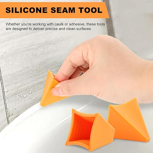 2 PCS Silicone Seam Tool Silicone Caulking Tool, Caulk Applicator, Easy to Use and Reusable Caulking Applicator Finishing Tool for Kitchen, Bathroom, Joint