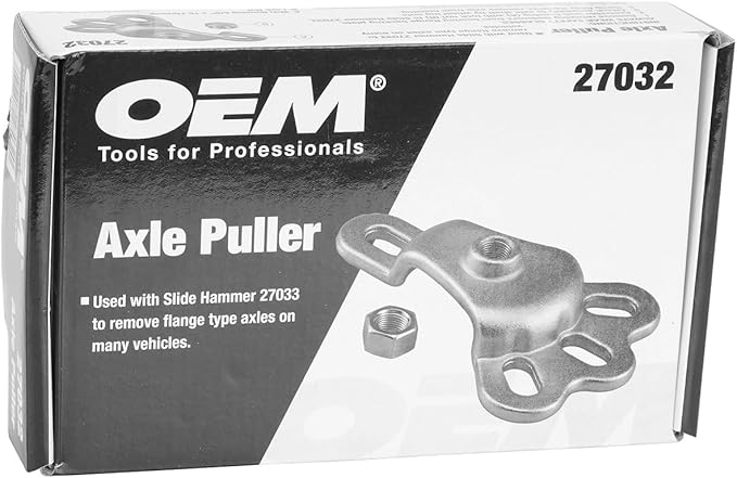 OEMTOOLS 27032 Flange-Type Axle Puller, Rear Wheel Bearing Removal Tool, For Use with a 5/8" x 18 Slide Hammer on Axles with 4, 5, or 6 Studs