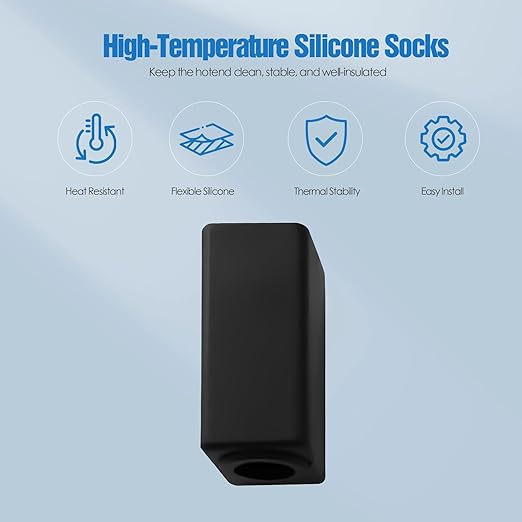 Hotend Silicone Sock for Elegoo Centauri Carbon – 6 Pack, 3D Printer Hotend Replacement Accessories