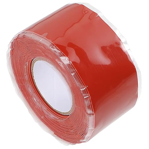 VALICLUD Silicone Rubber Pipe Seal Tape Flexible Leak Repair Tape for PVC Ppr Metal Pipes with Shock Resistance Airtight Insulation Wrap for Emergency and Routine Maintenance Red