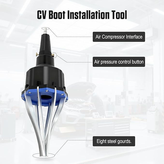 Automotive Pneumatic CV Joint Boot Installation Tool, Joint Boots Expander Suitable for All Universal, CV Axle Install Removal Tool Compatible with Audi, BMW,Benz, UTV, ATV
