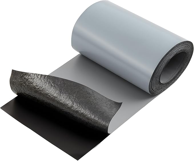 4in x 16.5ft Roof Waterproof Tape, Heavy-Duty TPU Self-Adhesive Leak Repair for Small Crack Sealing, Window Frames, RV Edge, Flashing & Quick Home Emergency Waterproof Fix (Gray)