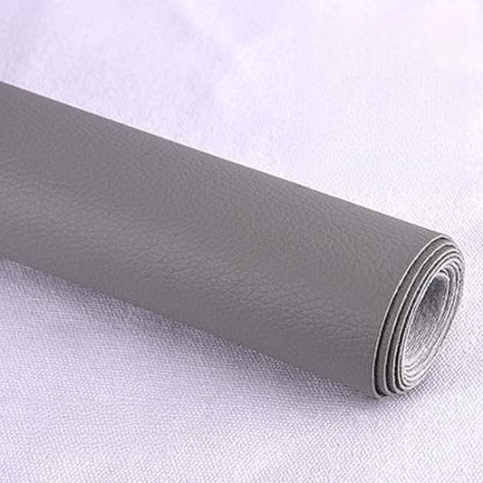 Leather Repair Patch Tape Kit,Self Adhesive Leather Repair Kit for Furniture,Vinyl Repair Kit for Couch,Sofa,Car Seats,Office Chair Luggage (Grey,16.93"×78.74")