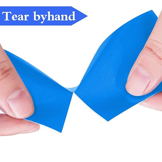 Blue Heavy Duty Duct Tape, 2 Inch x 55 Yards, Industrial Grade Waterproof & UV Resistant, Strong Adhesive for Indoor Outdoor Repairs, Crafts, Home Improvement, Moving Packing and DIY Projects