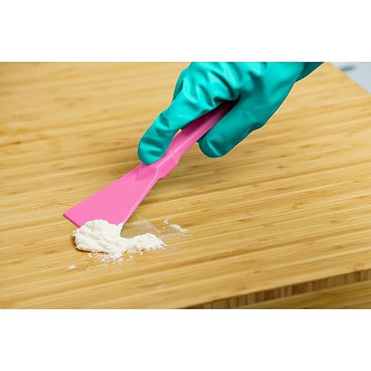 SPARTA Polypropylene Scraper Tool Food Safe Scraper for Removing Caked-On Residue in Commercial Kitchens, Plastic, 7.82 x 3 Inches, Bright Pink, (Pack of 12)