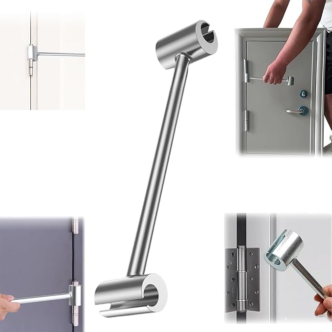 Hinges Gap Adjusting Wrench, ZEEROQOLAB 2 Pack Door Hinge Adjustment Tool, Steel Double-Head Door Hinge Repair Spanner for Various Flag Hinge Door, Fits Knuckle 14mm/18mm and 23mm/25mm