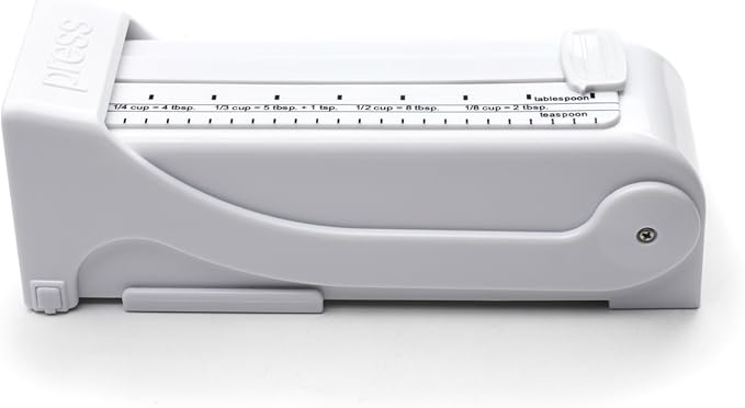 KitchenArt Buttermate Butter Cutter Slicer, Butter Measuring Dispenser and Keeper, White