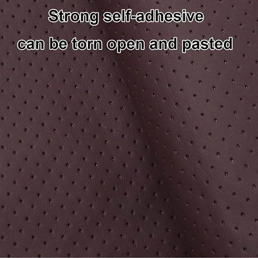 Leather Repair Patch 15.7x23.6 Black, Breathable Perforated Adhesive Self-Adhesive Repair Patch, Furniture Couch Car Seats Office Chairs Sofa Repair Patch Refurbished Patch