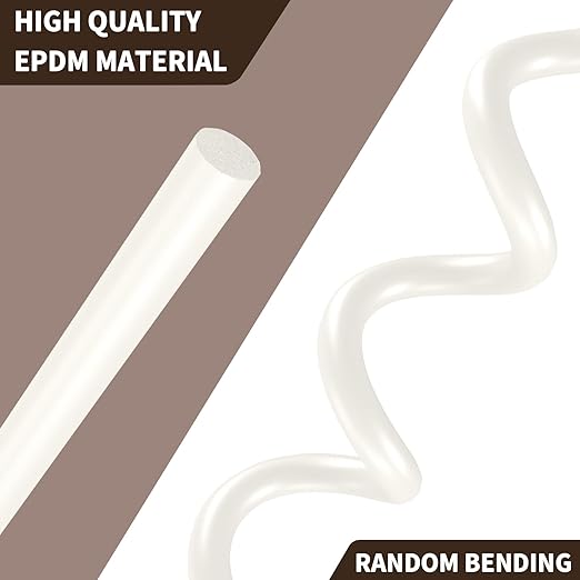 DGSL Backer Rod 1/4 Inch, Caulk Saver EPDM Rubber Backer Rod for Joints Concrete Filling and Gaps, Driveway and Wall Cracks(16.4 Ft Length)