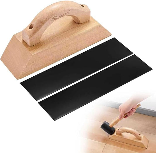 Wooden Floor Gap Fixer Tool Kit,with Comfortable Handle,Heavy-Duty Plank Grabber with 3PCS Washable Pads,for Repairing Gaps in Laminate,iny,and Solid Wood Flooring