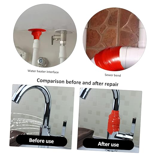 Veemoon Seal Tape for Plumbing Repairs Self Adhesive Duct Tape for Flexible Sealing for Home and Professional Use