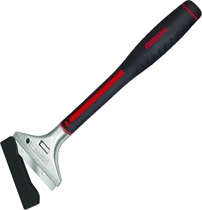 ALLWAY WPS Aluminum-Headed Multi-Purpose Wall Scraper and Stripper with 4" Blade and 12" Handle