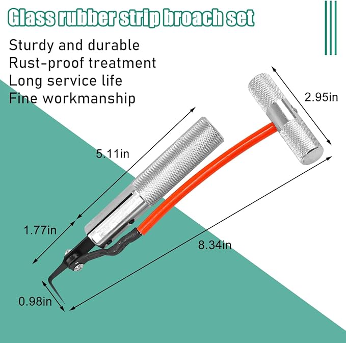 Car Windshield Removal Tool, Vehicle Windscreen Glass Scraper Knife, Automotive Window Repair Cutter Remover Blade Replacement Accessories, Universal for SUV, Sedan, Truck