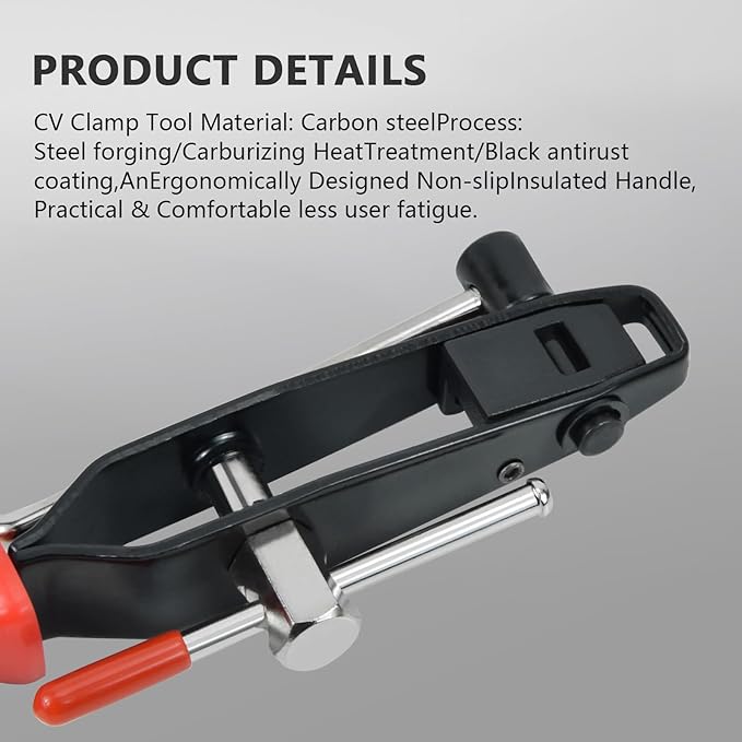 2PCS CV Boot Clamp Pliers, CV Axle Boot Clamp Pliers With CV Joint Boot Clamp Pliers Car Banding Tools Kit for Most Car