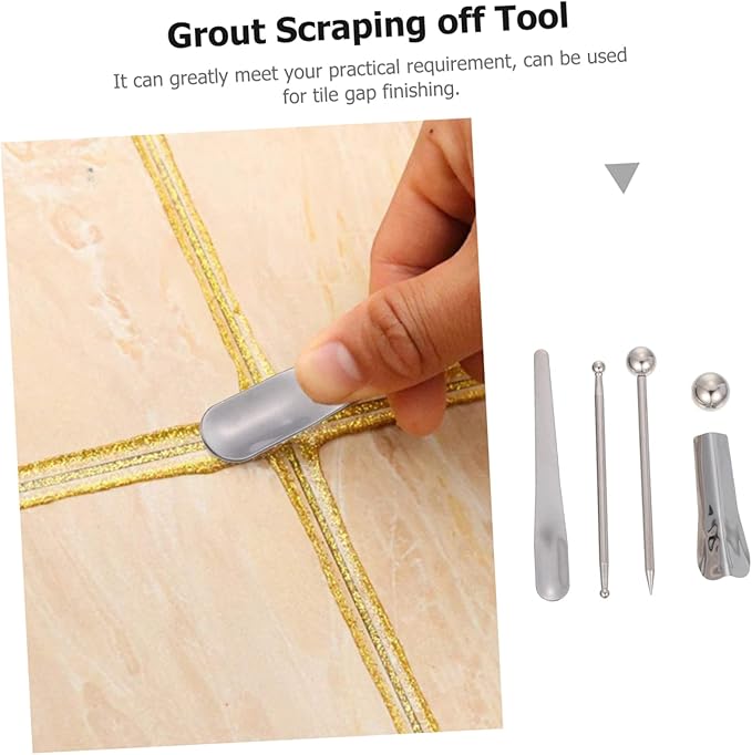 1set Caulking Tool Grout Cleaning Tool Seal Removal Caulking Removal Clip Sealant Finisher Shovel