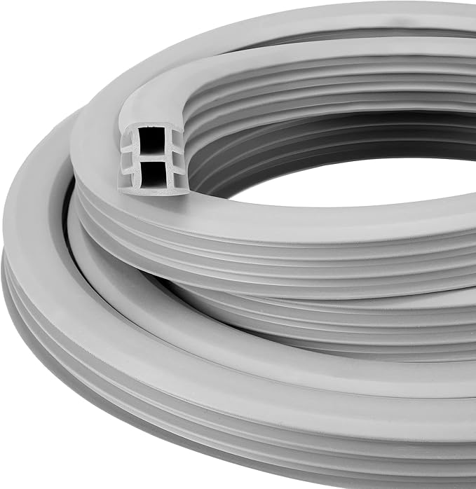 10 Ft Concrete Expansion Joint Filler Driveway Crack Filler Flexible EPDM Rubber Strip for Concrete Crack Repair Replacement Weathering Expansion Joint Upgrade (1/2 Inch)
